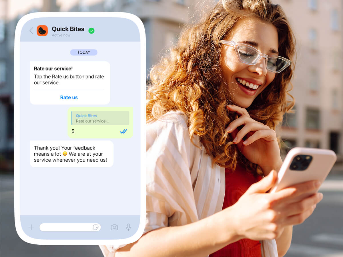 **Alt text:**
Social card visual for a blog titled “The complete guide to SMS keywords” with a phone illustration showing a sample SMS message: “Text PIZZA to 12345.” Includes Infobip logo and tagline “With real examples & tips.”